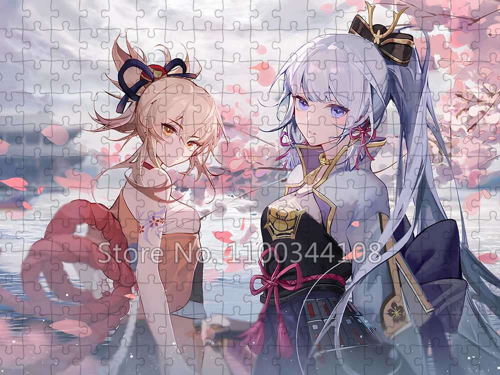 Genshin Impact Puzzle Anime Spiel 300/500/1000 Teile Puzzle Kinder Lernspielzeug Erwachsene Freizeitspiele Sammlungen