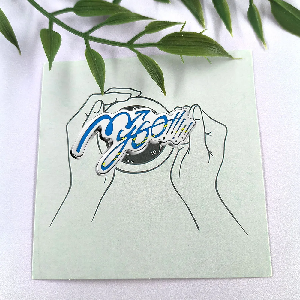 MyGO!!!!! Logo Enamel Pin BanG Dream! Virtual Band Badge Anime Peripheral Artistic Font Logo Brooch Novelty Fun Jewelry Fan Gift