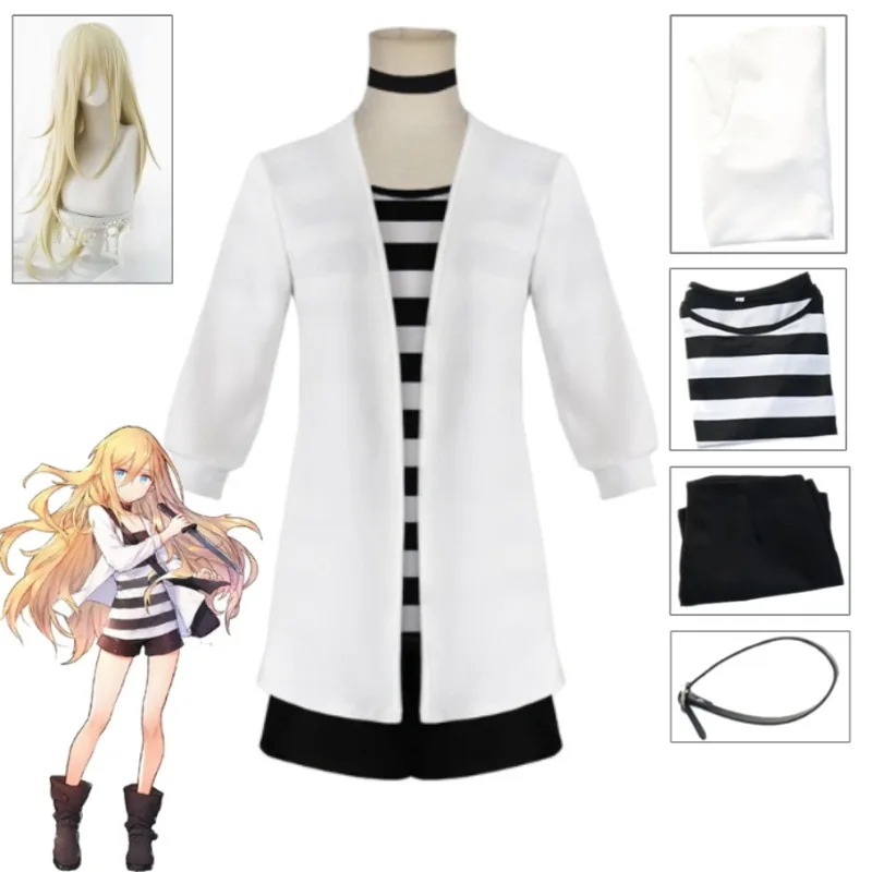 

Gardener Rachel Gardner Cosplay Costume Identity V White Coat Nurse Outfit Full Set with Hat for Women Halloween