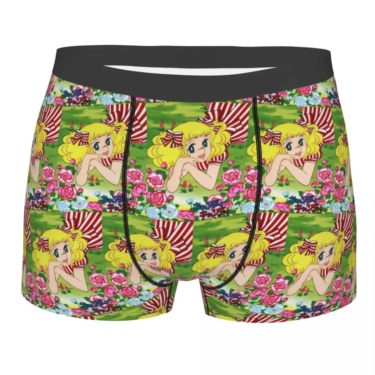 Boxer Underpants Shorts Candy Candy Anime Panties Men's Comfortable Underwear for Homme Man Boyfriend Gifts