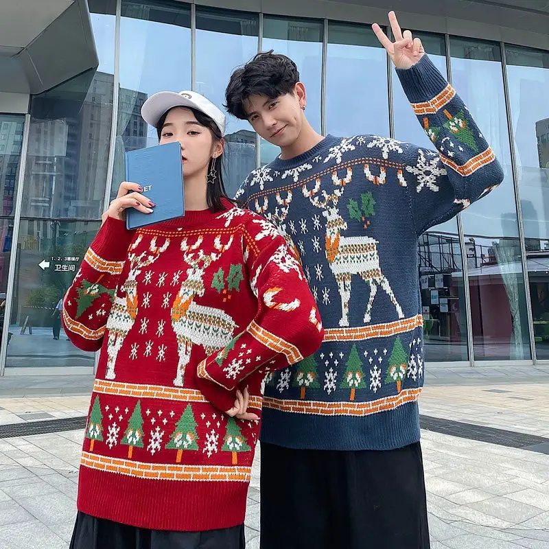 Around the World couple Christmas sweater KK-801