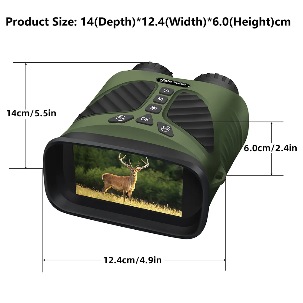 DT39 2,5K Infrarot-Digita-Nachtsicht-Fernglas-Teleskop mit 4-fach optischem 8-fachem Zoom, 300 m Entfernung bei Nacht für Jagdcamping – Detail 15