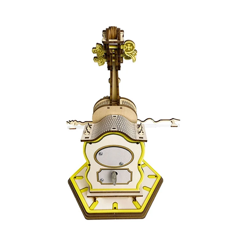 Высокое качество-3D головоломка виолончели деревянная модель комплект с музыкальной шкатулкой для взрослых любителей и любителей DIY