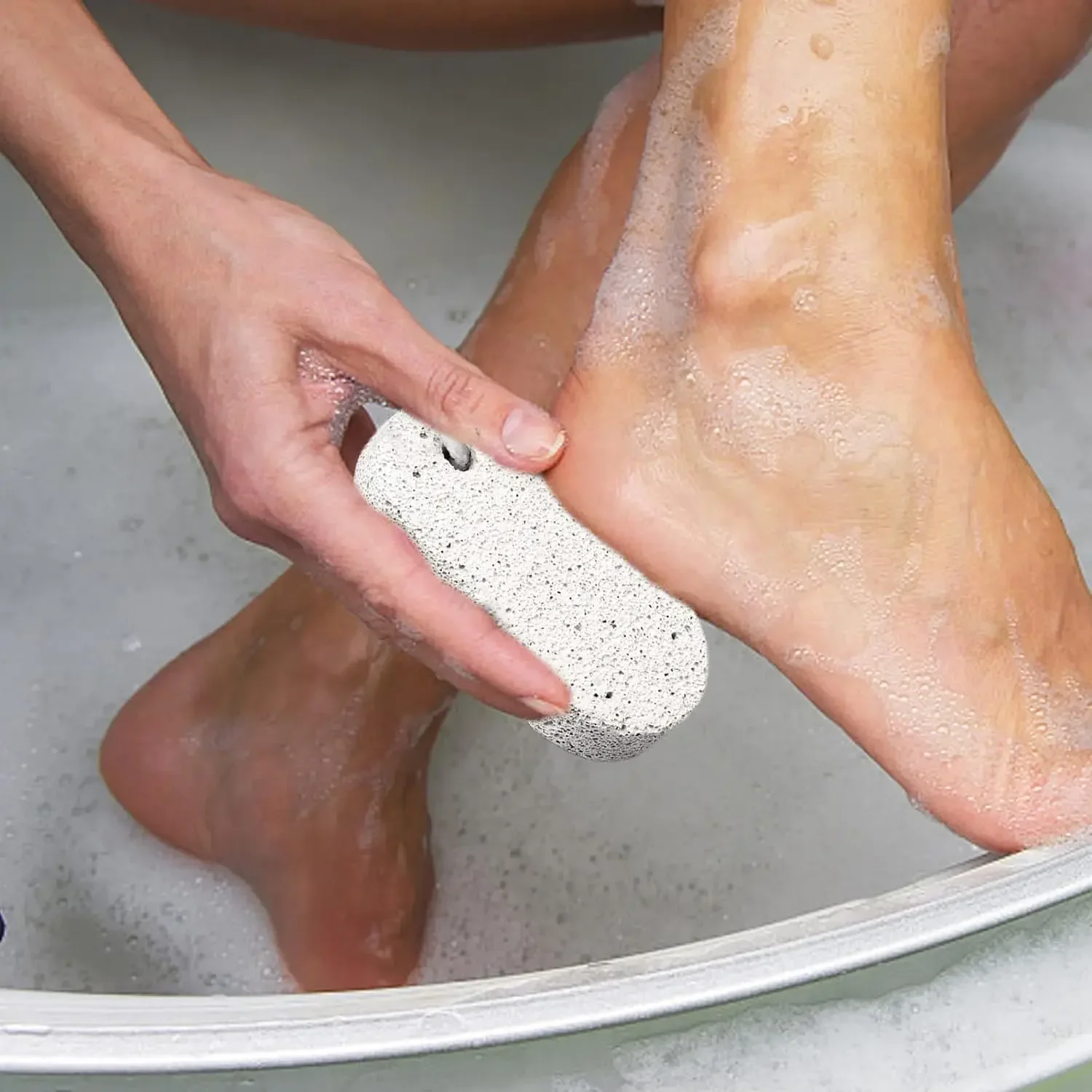 Lima de lijado Natural para pies, removedor de callos para talones de pies, herramienta de pedicura, piedra exfoliante, depurador de pies