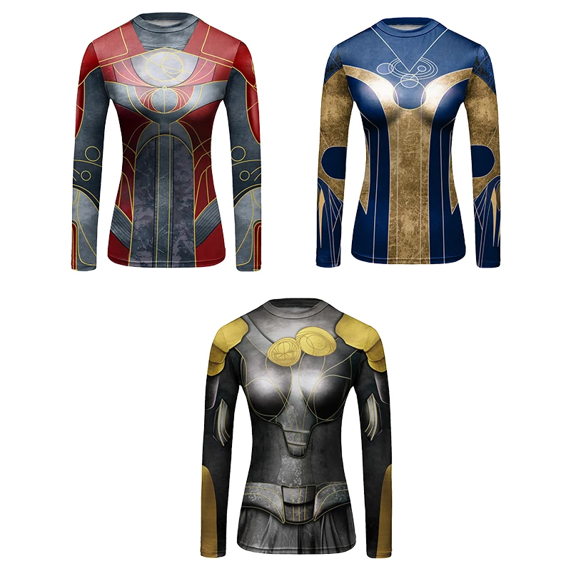 Women’s Long‑Sleeve Compression Gym Workout Tops Cody Lundin Quick Dry O-Neck Jogging Bodybuilding Fitness Athletic Base Layer