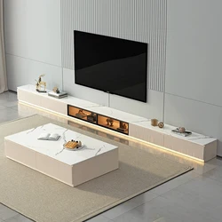 Armario Para Tv Stand, LED Console, Mobile, Affichage Blanc, Rétro, Moderne, Canapé, Porte-Gobelet, Sol, Meubles, Pas Cher, Luxe