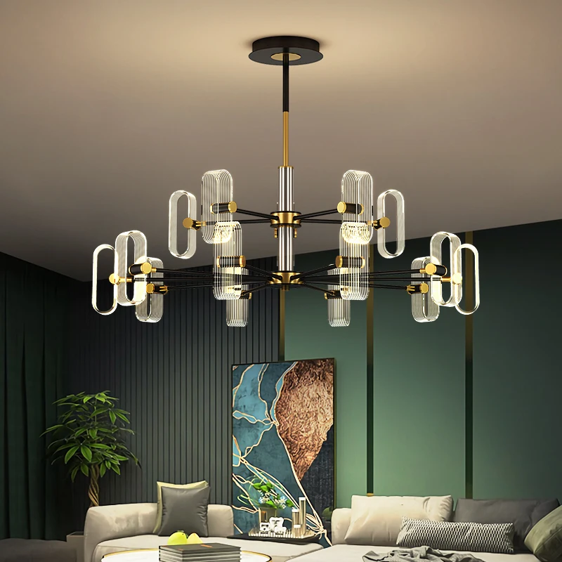 Living room chandelier new Nordic creative light luxury home dining room bedroom pendent lamp simple modern atmospheric lighting