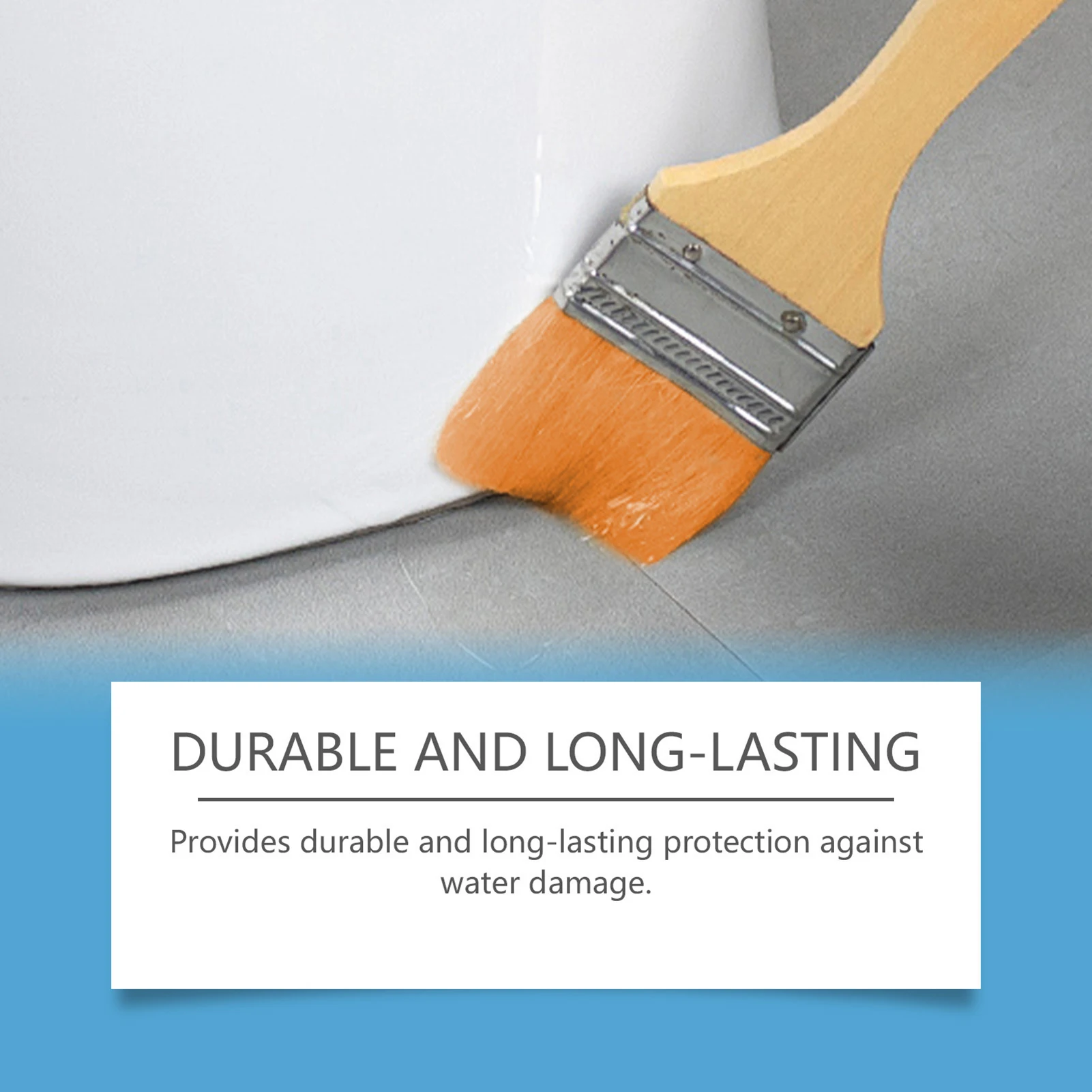 150g Transparent Waterproof Sealant Water-Based Non-Yellowing Self-Leveling Adhesive for Concrete Metal Wood Stone