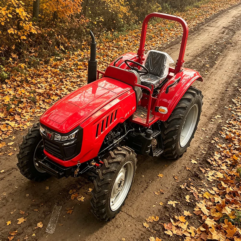Customized Multifunctional Agricultural Tractor Cultivator, 60 HP Wheeled Four-Wheel Upgraded Rotary Tiller