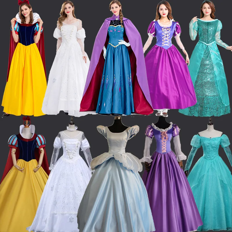 

Хэллоуин Принц Косплей Доктор Взрослый Белоснежка Длинные Волосы Золушка S Beau Эльза Юбка Бальное Платье Костюм