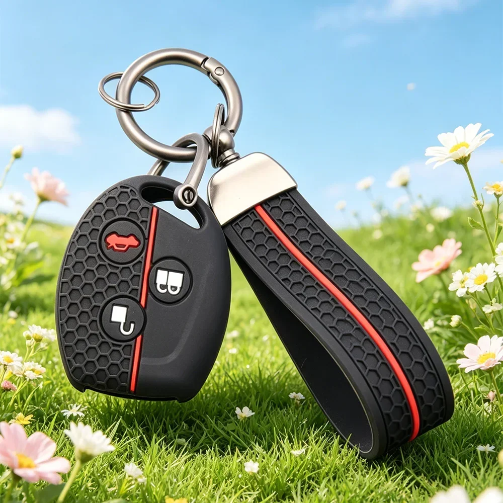 Silicone Remote Key Cover For Ford Fiesta Mk7 Mk5 Mk6 Mondeo Focus 2 Mk2 Transit Ka Fusion C-MAX S-MAX Accessories Car Key Case