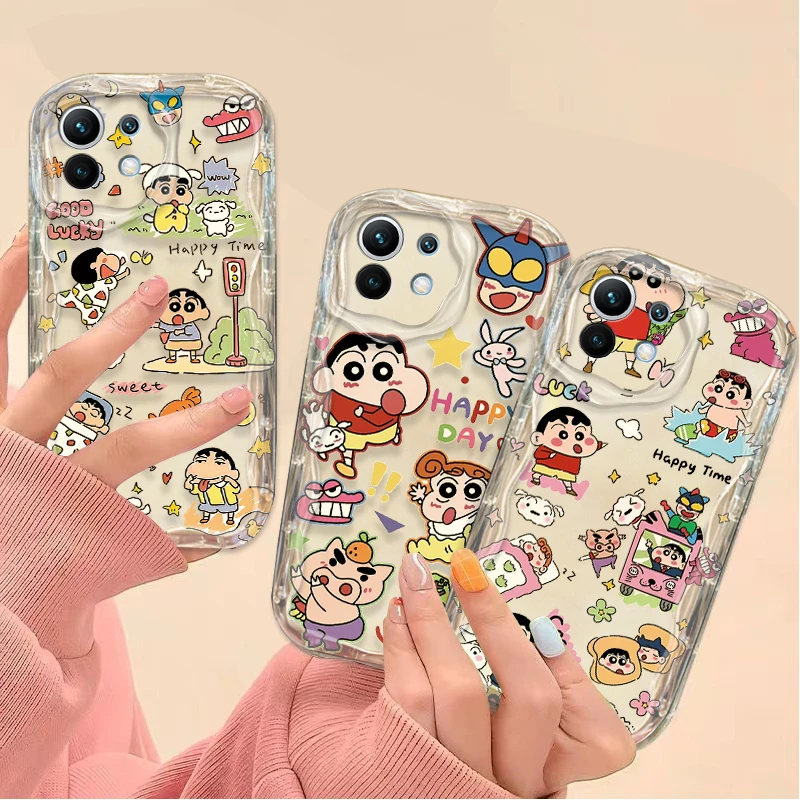 Etui Lovely C-Crayon S-ShinChan do Xiaomi 14T 13T 12T 13 12 11 11i Lite 5G 10T POCO X5 X6 Pro X3 NFC X4 GT F3 F4 F5 F6 M6 M5S — zdjęcie produktu 2