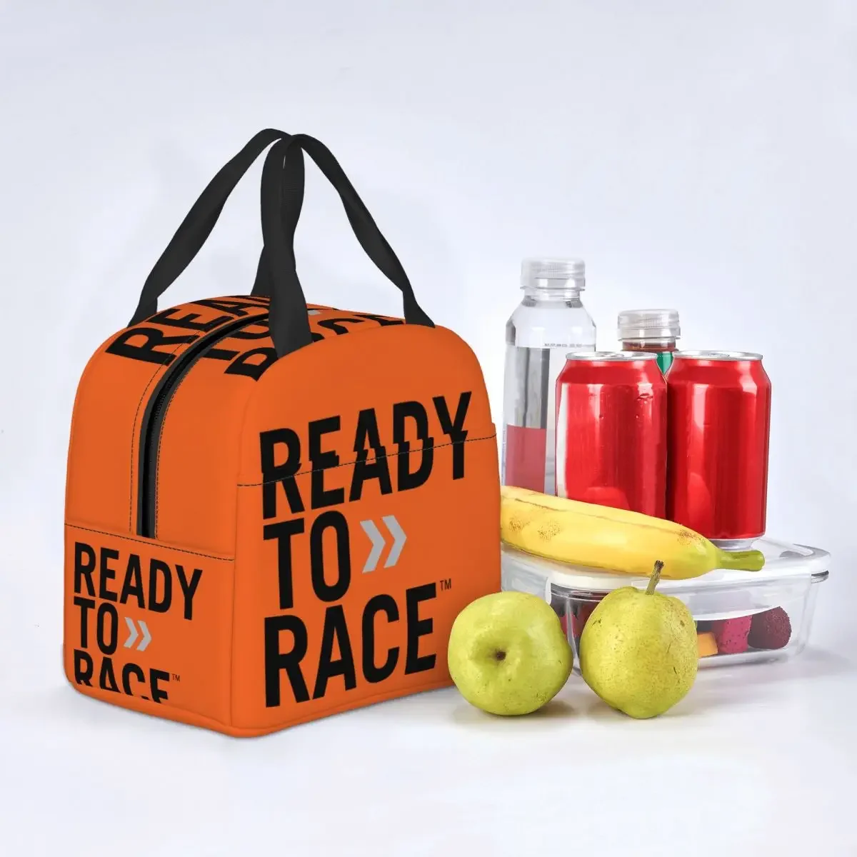 Pronto per la corsa Car moto Lunch Bag uomo donna Cooler scatole per il pranzo isolate termicamente per bambini in età scolare