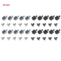 10 Set Hand Mounting Kits Stand Off Screw Nut for ASUS M.2 SSD Motherboard Silver Black