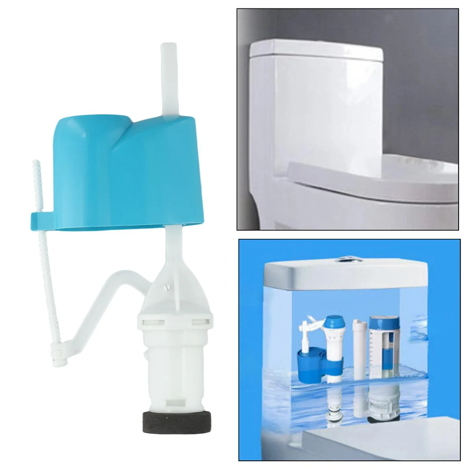 Toiletten tank Wasser ventil kompakte Struktur horizontale Wasser einlass ventil Konstruktion Installation prozess Kunststoff