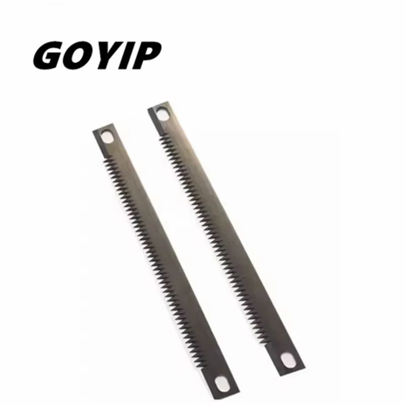 

10pcs Packing Machine Serrated Corrugated Cutter Blades Length 184mm/215mm Thickness 1.8mm Compatible with Packaging Equipment