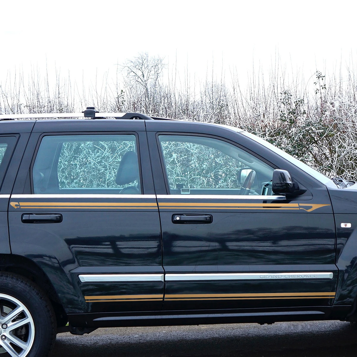 

Car Waist Line Body Sticker Golden Personalized Auto Pull Flower Decorative Universal Car Flower Sticker Waterproof Durable