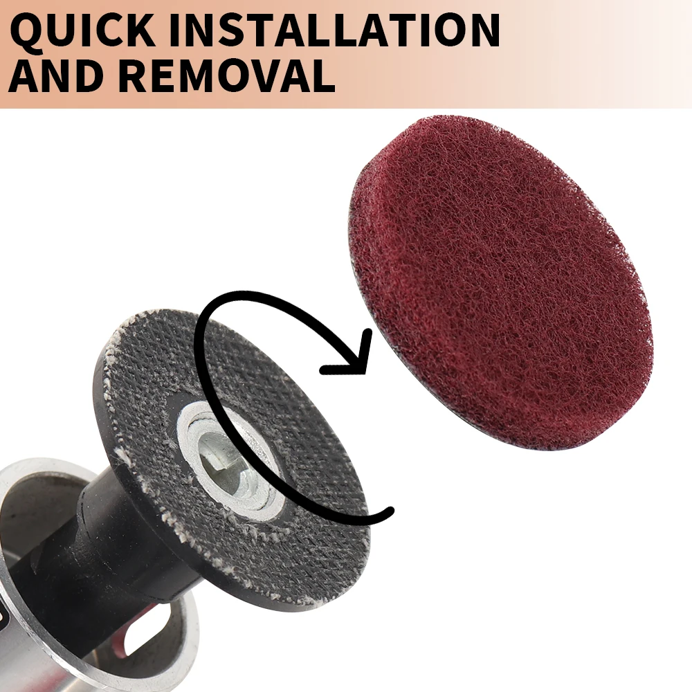SI FANG 2/3 인치 롤 잠금 샌딩 디스크 패드 목공 금속 로타리 도구 표면 샌딩 연마 사포