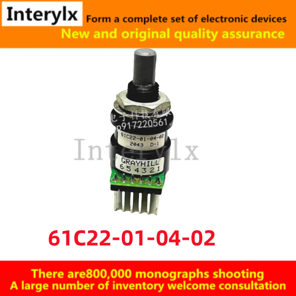 

1Pcs/Lot Original 61C22-01-04-02 Pile dynamic measuring instrument control knob encoder 61C22