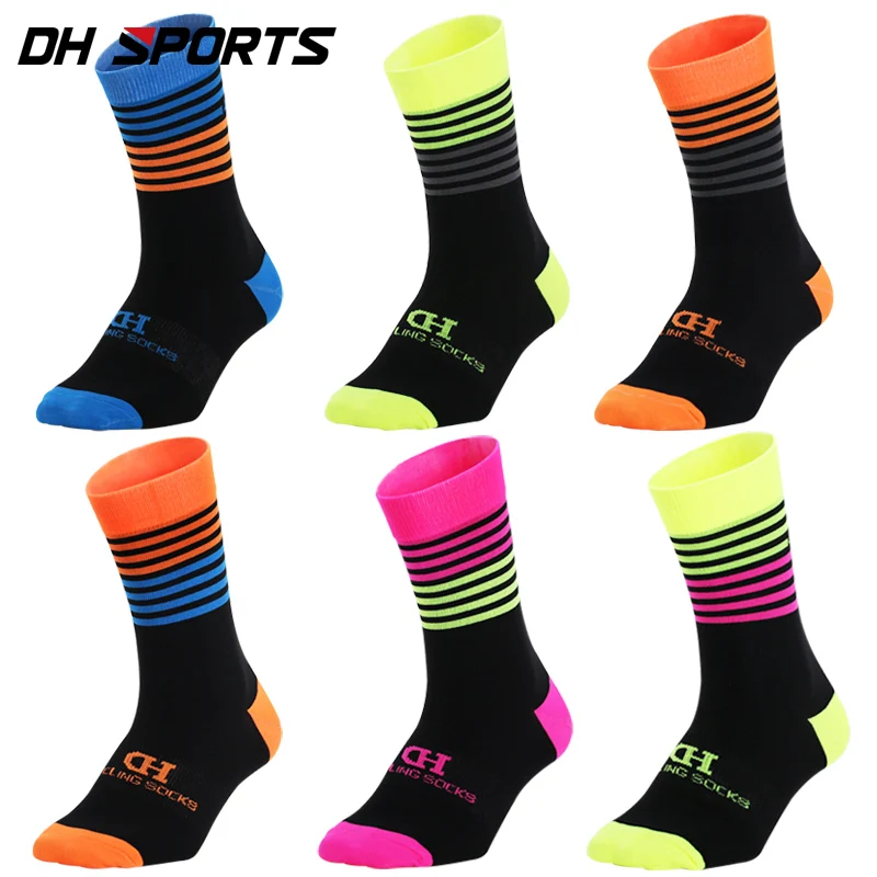 SPORTS Professional Cycling socks DH High cool tall mountain bike socks Outdoor Sport Compression socks sale Running socks Sale