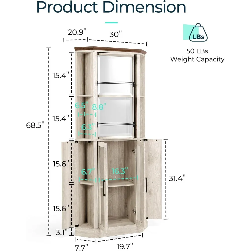 Corner Bar Cabinet,68.5