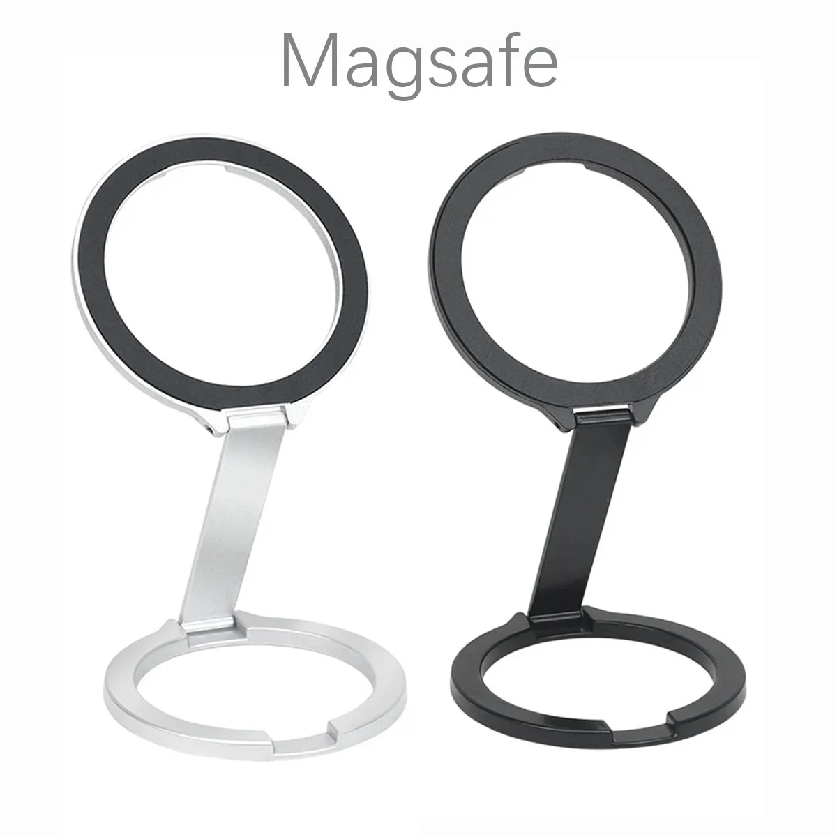 2025 Foldable Double Sided Magnetic Phone Holder for Magsafe Gym Treadmill Universal Folding CarHolder Magnetic Smartphone Stand