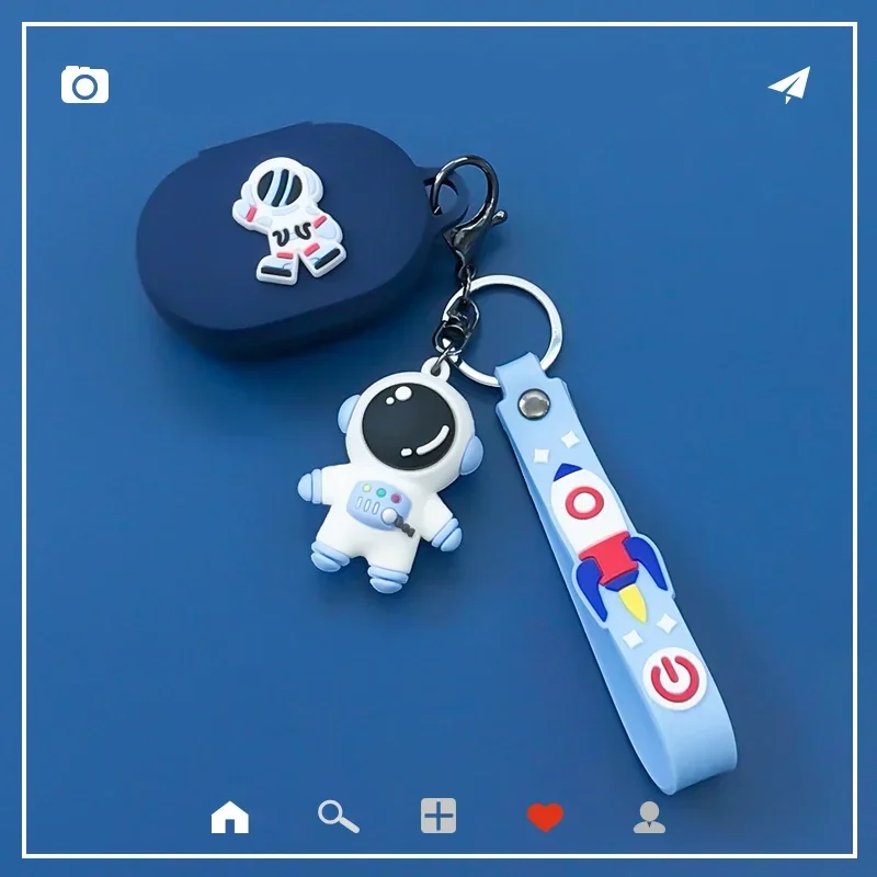 For Xiaomi Redmi Buds 4 Lite Case Cartoon Astronaut / Rabbit Cover Fundas Cute Silicone Earphones Case redmi 4 Lite case
