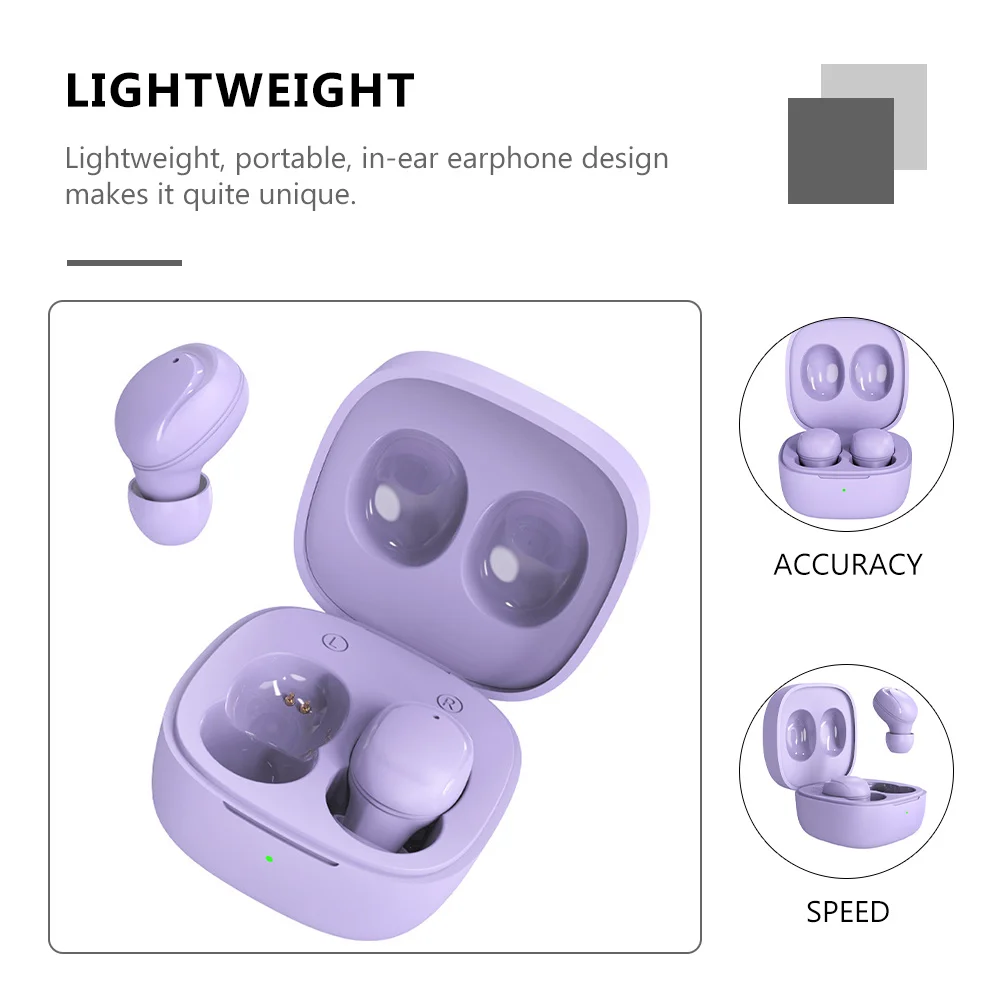 

Earphone Noise Canceling Earbuds Wireless Cordless Lightweight Earphones