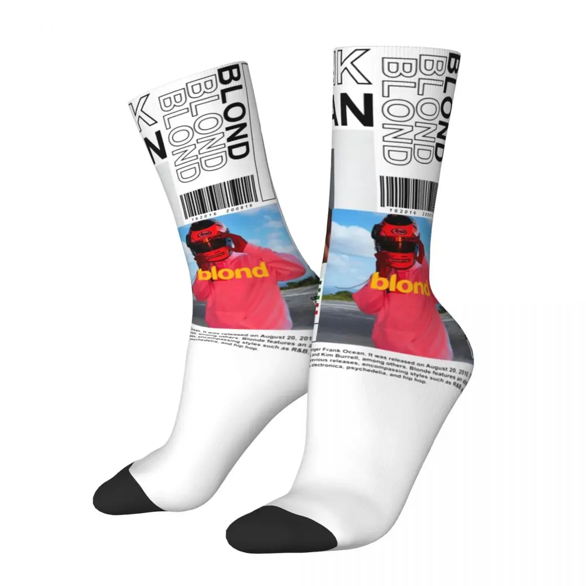 Hip-hop Women Men Frank O-Ocean Blonde Album Crew Socks Stuff Warm Socks Comfortable Best Gifts