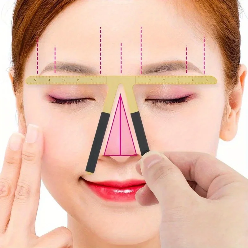 

Microblading Eyebrow Tattoo Stencil Ruler Permanent Makeup Tattoo Tool 1pcs Balance Shaper Positioning Template Definition Ruler