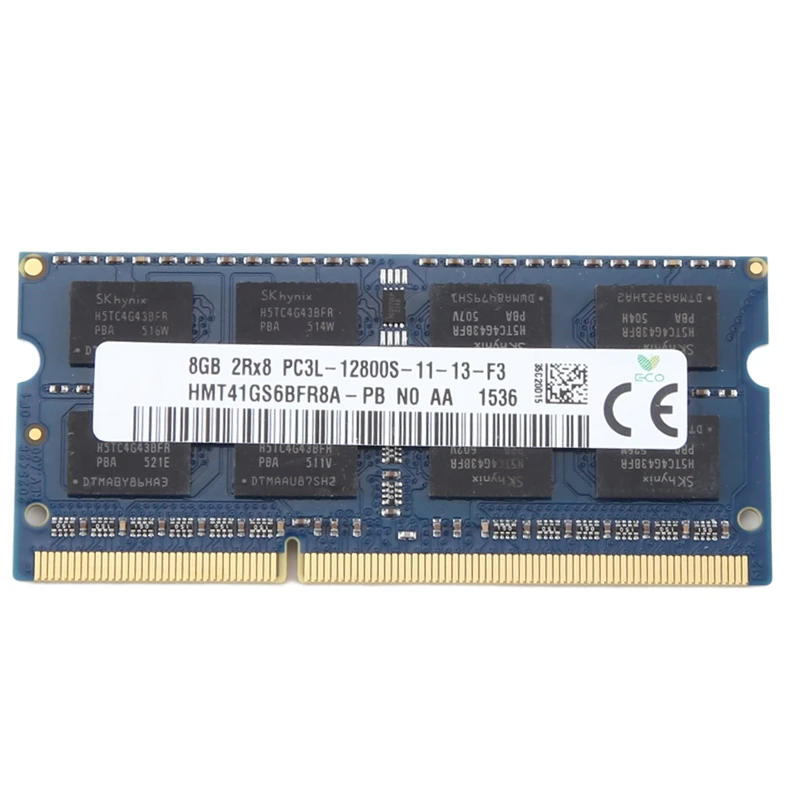 Memoria Ram DDR3 para ordenador portátil, piezas de Ram para SK Hynix, 8GB, 2RX8, 1600Mhz, PC3-12800, 204 Pines, 1,35 V, SODIMM