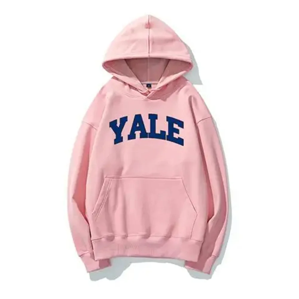 Y2K Autumn and Winter Yale University YALE Printed Hoodie Unisex Women\'s Casual Cotton Hip Hop Retro Street Adult Hooded Hoodie