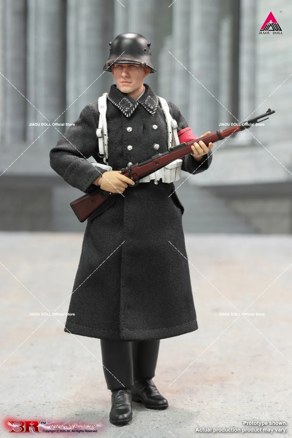 DID 3R TG80007 Maßstab 1:12 WWII Deutscher SS Ehrengarde WhiteVersion 6'' Männlicher Soldat Actionfigur FullSet Modellpuppe