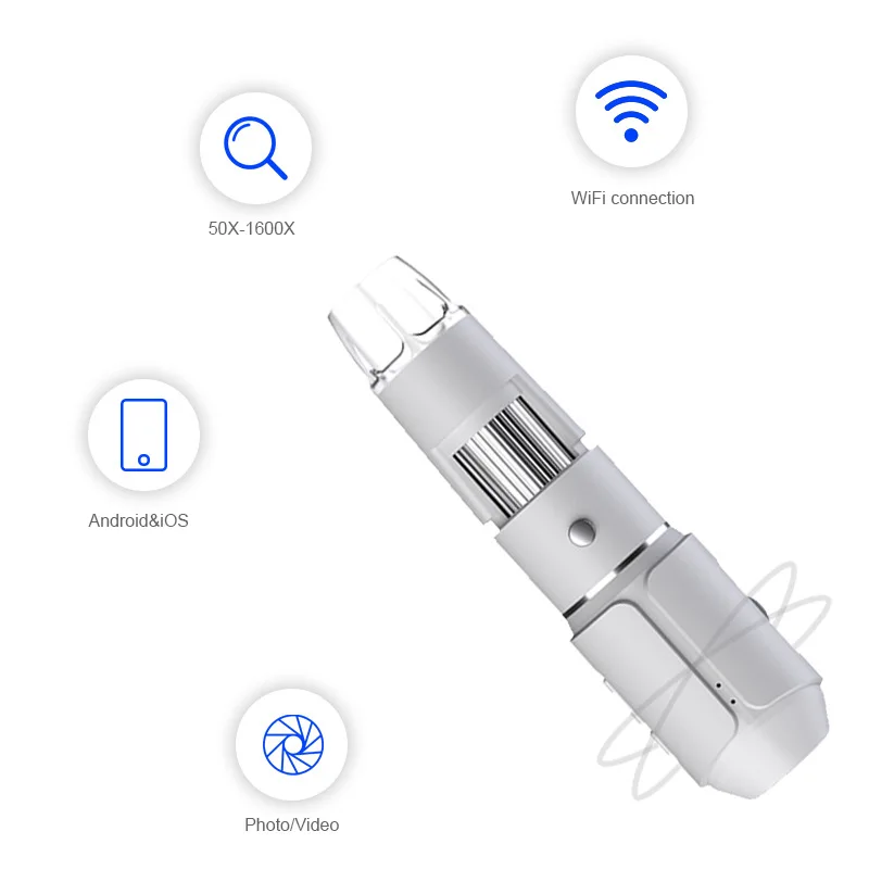 Wifi Electron Microscope 1600X Magnifying Glass Beauty Tool