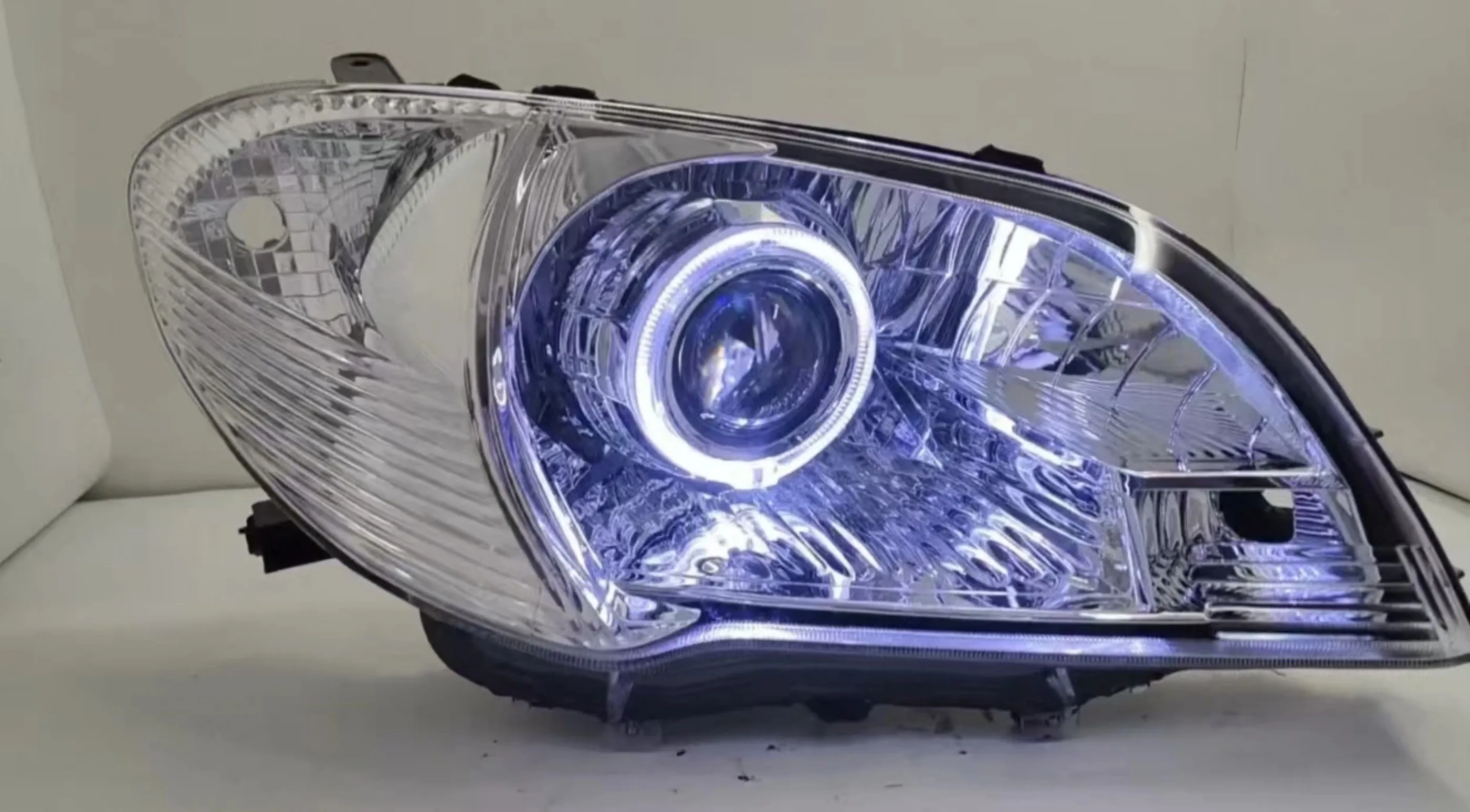 

Светодиодная фара для Toyota Vios, головной светильник с функцией «ангельских глаз», дневные ходовые огни (ДХО), указатель поворота