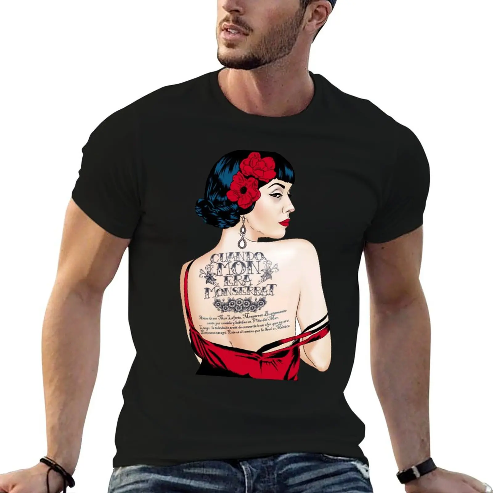 Mon Laferte T-Shirt for a boy anime blue archive baggy shirts outfits for men