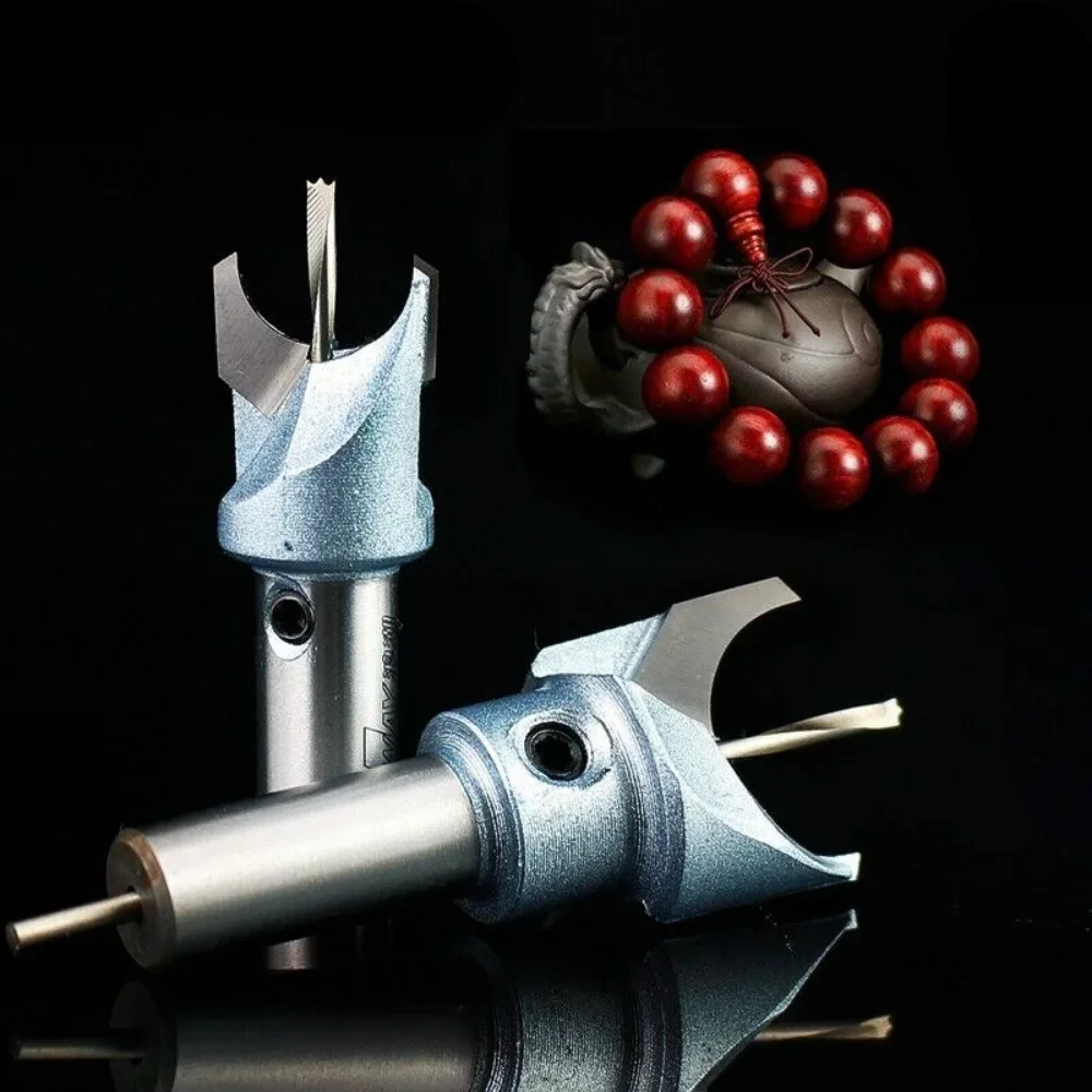 Binoax Solid Carbide Woodworking Router Bit Buddha Beads Ball Drill Tool 6/8/10/15/20mm