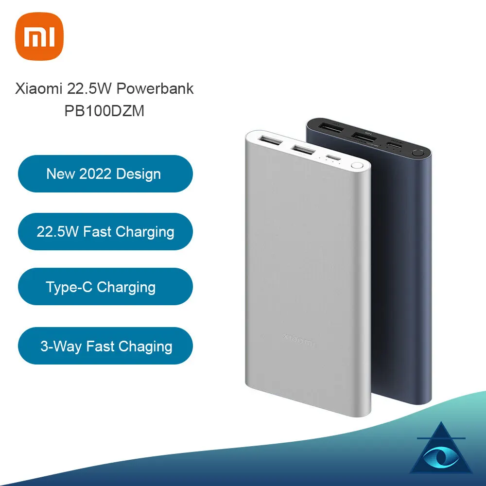 

Xiaomi Powerbank 22.5w 10000mah PB100DZM QC3.0 Dual USB Output Mi Power Bank external battery charger