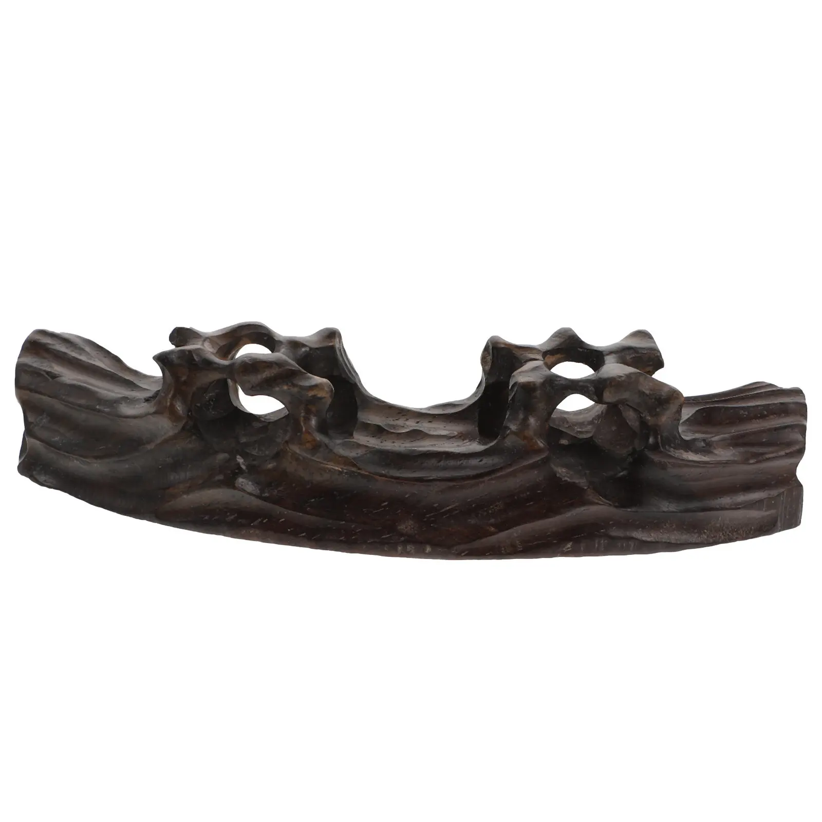 

1Pcs Premium Wooden Calligraphy Pen Holder Handcrafted Root Carving Design for Ink Brush Calligraphy Painting Chinese Brush Rack