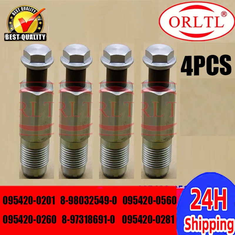 

4PCS 095420-0201 8-98032549-0 095420-0560 095420-0260 8-97318691-0 095420-0281 Diesel Pressure Relief Limiter Valve For DENSO