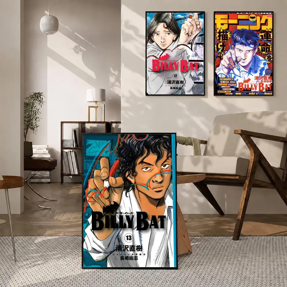 Anime Billy Bat Poster High-definition  stickers, suitable for bedroom, living room, home decoration