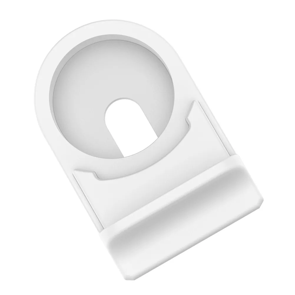 

1 шт. беспроводной держатель для зарядки смарт-часов, высококачественный силиконовый кронштейн для зарядки часов, портативная компактная подставка для зарядки в автомобиле