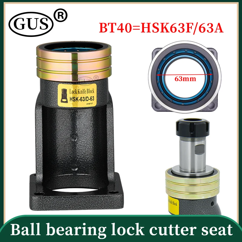 BT ISO HSK Ball bearings lock cutter seat ISO20/25/30 HSK 63/50/40/32/25 BT40/30 NBT30 for disassemble locking tool holder Nut