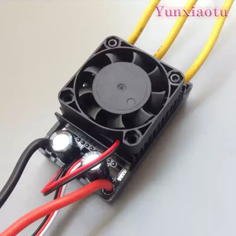 70A Bidirectional Brushless ESC, Air Cooled 2S-6S LiPo for RC Boat, RC Car, Underwater Robot Thruster
