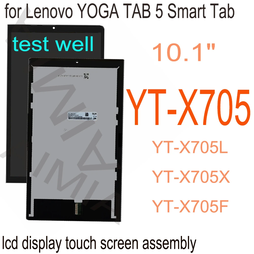 

10.1 Original LCD for Lenovo YOGA TAB 5 Smart Tab PRC WOR YT-X705L YT-X705X YT-X705F LCD Display Touch screen Digitizer Assembly