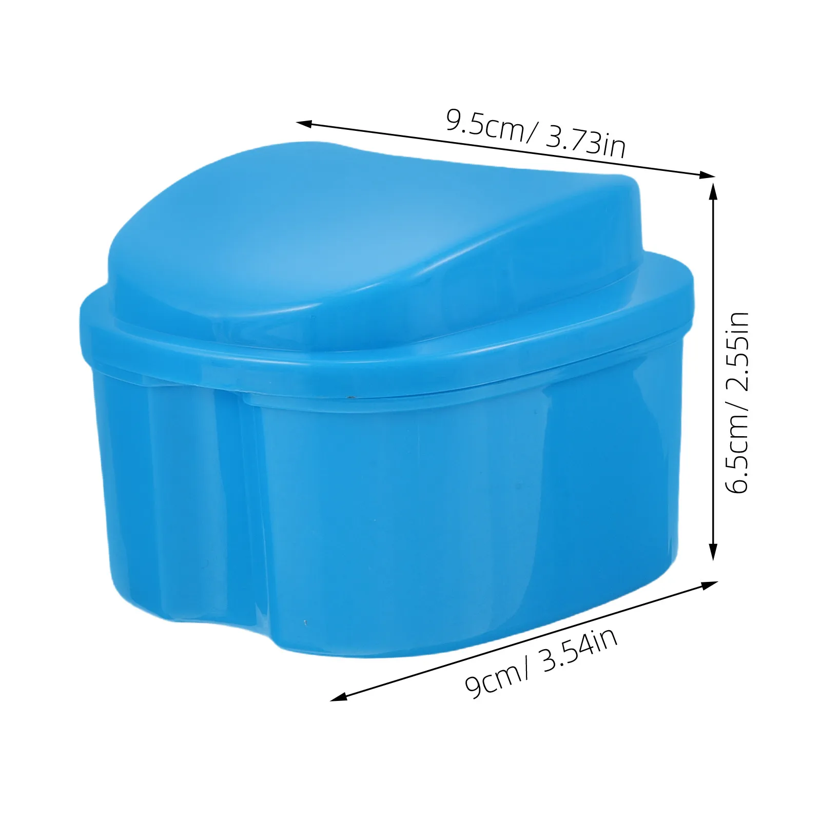 Denture Maintenance Kit Shape Storage Case Brush Leakproof Compact Travel Waterproof Cleaning Soaking Container