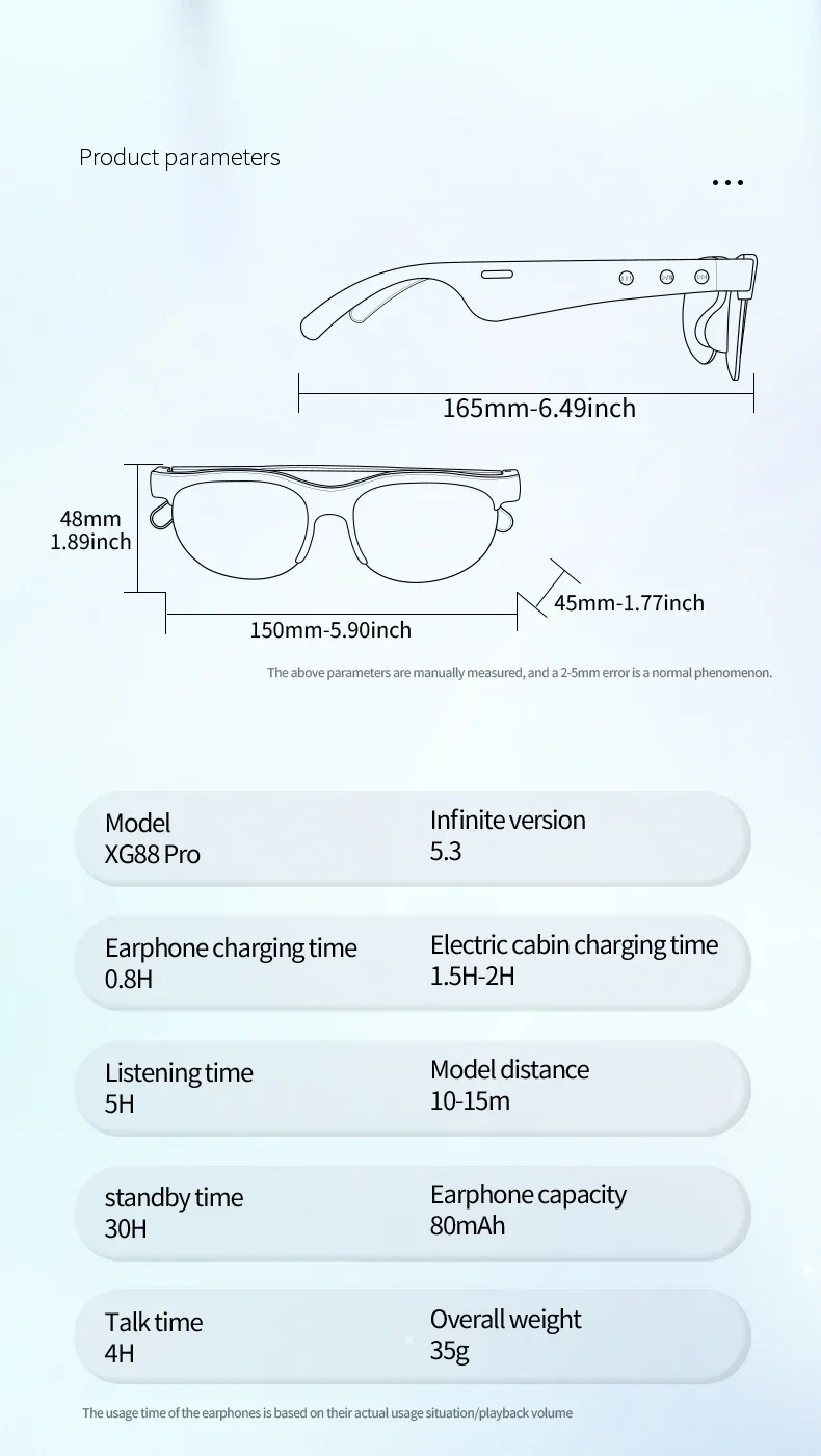 Lenovo Smart AI-Brille 8K Foto-Sonnenbrille 2400MP-Kamera Bluetooth-Gespräch Übersetzung Aufnahme Musik Anruf Outdoor AI-Brille – Detail 14