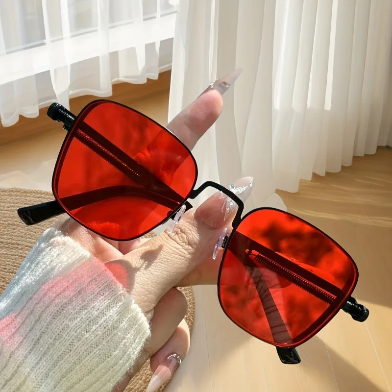 

Новые популярные очки, металлические женские и мужские очки в стиле ретро, подходящие для съемки и повседневной носки