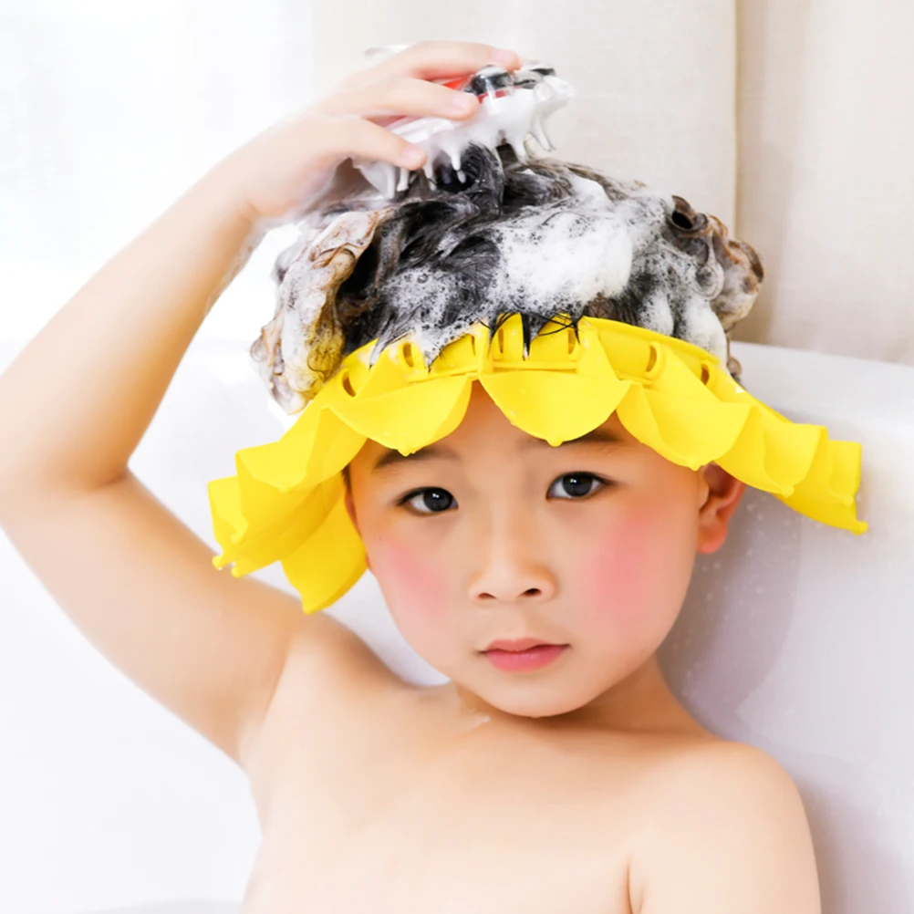

Adjustable Waterproof Ear Protection Cap Child Toddler Hats Hair Wash Cover for s