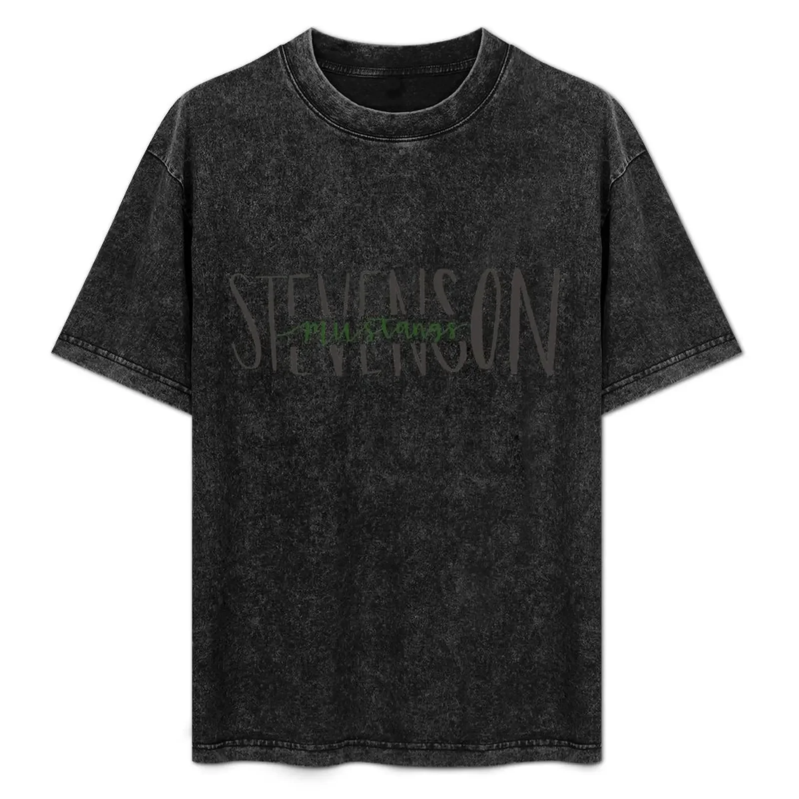 

Stevenson Mustangs T-Shirt blacks plus sizes graphic shirts summer 2025 mens graphic t-shirts pack